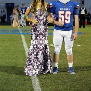 Off shoulder mermaid fit prom formal